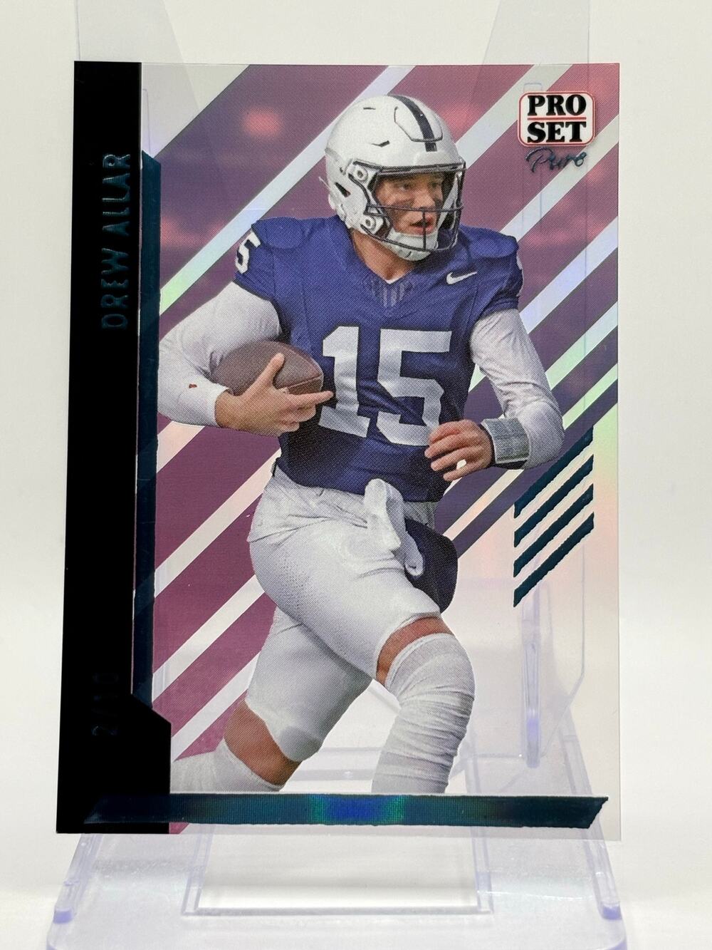 2024 Leaf Pro Set Pure Drew Allar Platinum Acetate 2/10 SP Penn State Steelers
